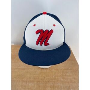 Nike True Ole Miss Rebels Baseball Cap Dri-Fit Men's Size 7 1/8 57cm Navy